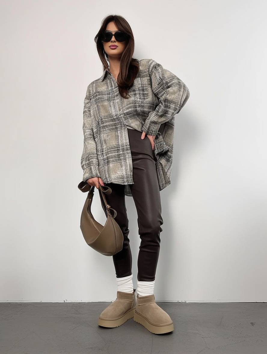 Cocolii surchemise femme coton col chemise manches longues femme vintage décontracté oversized blouse