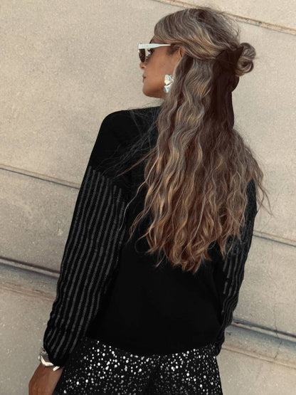 Cocolii sweatshirt de fête femme brillante paillette col rond manches longues vintage décontracté casual haut pour soirée noël