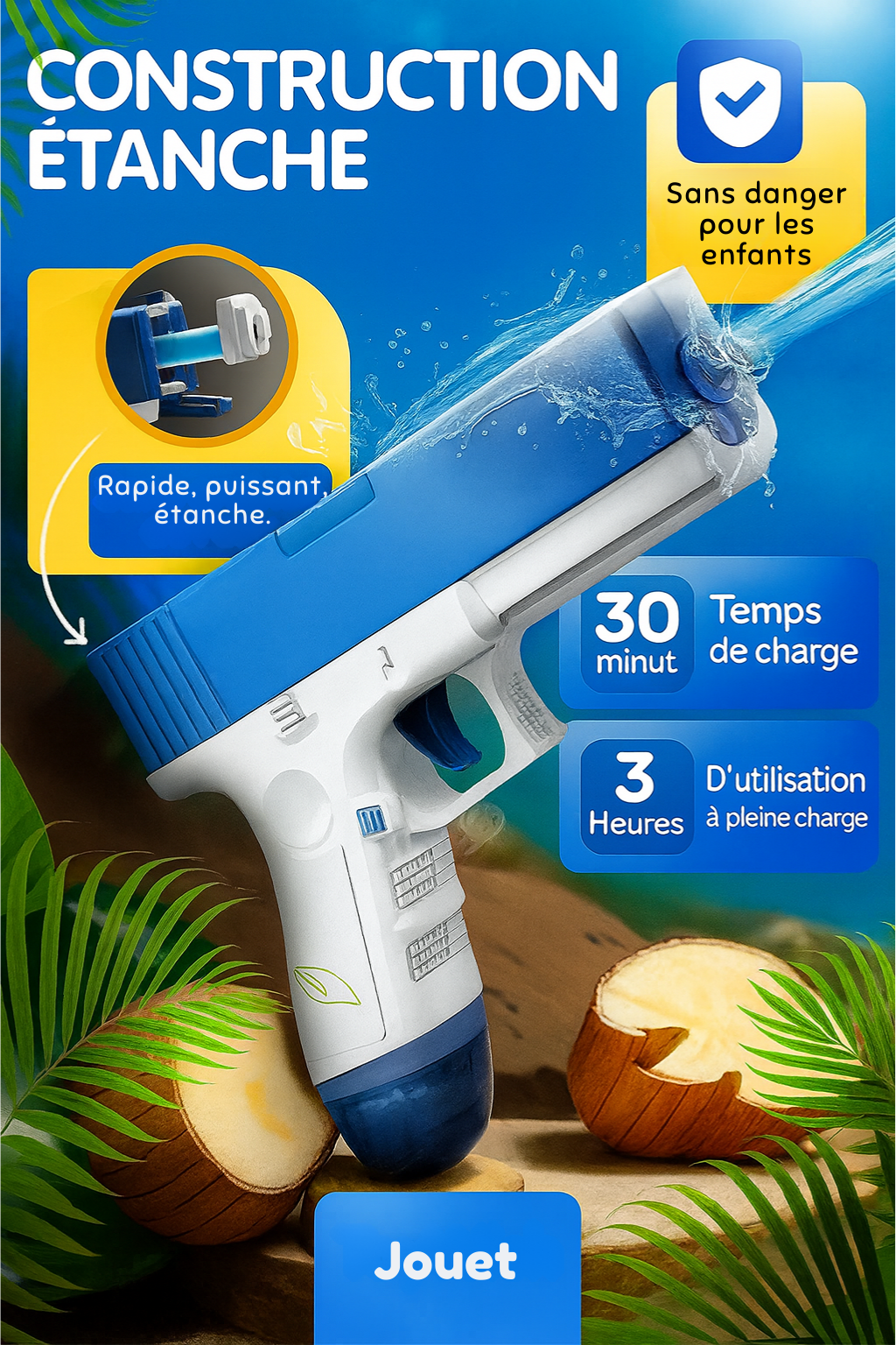 Pistolet à Eau Électrique