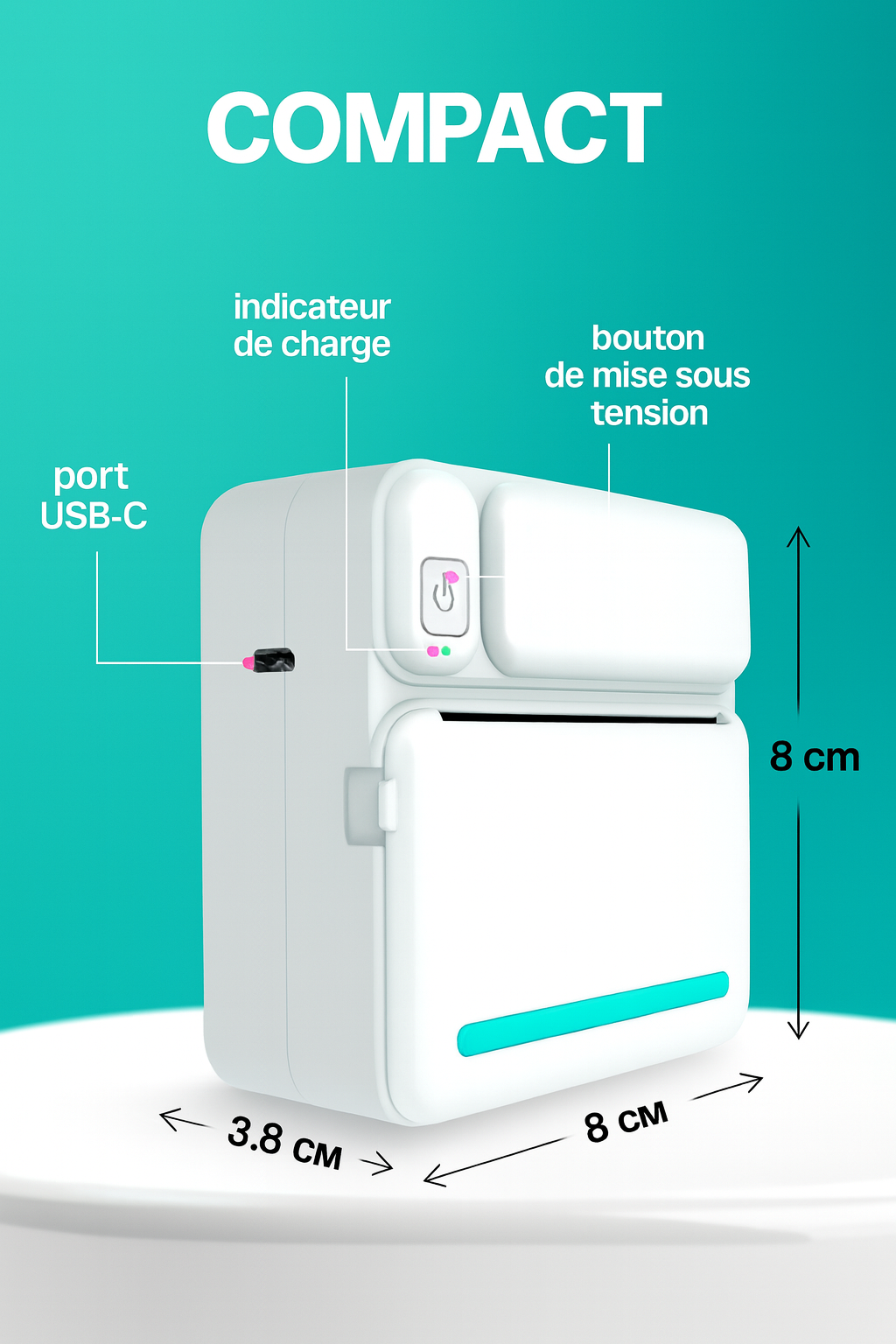 Mini imprimante portable