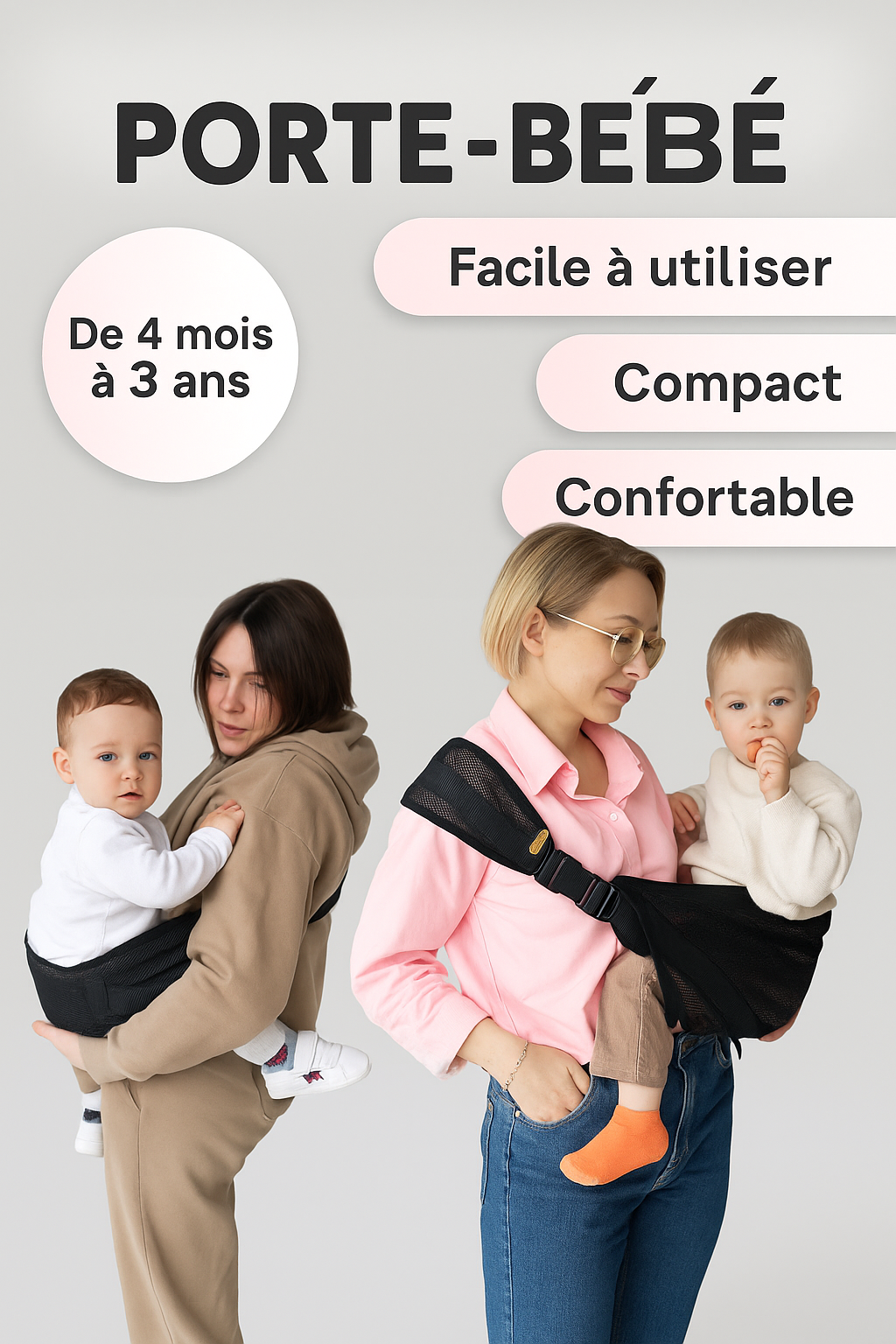 Porte-bébé adaptatif