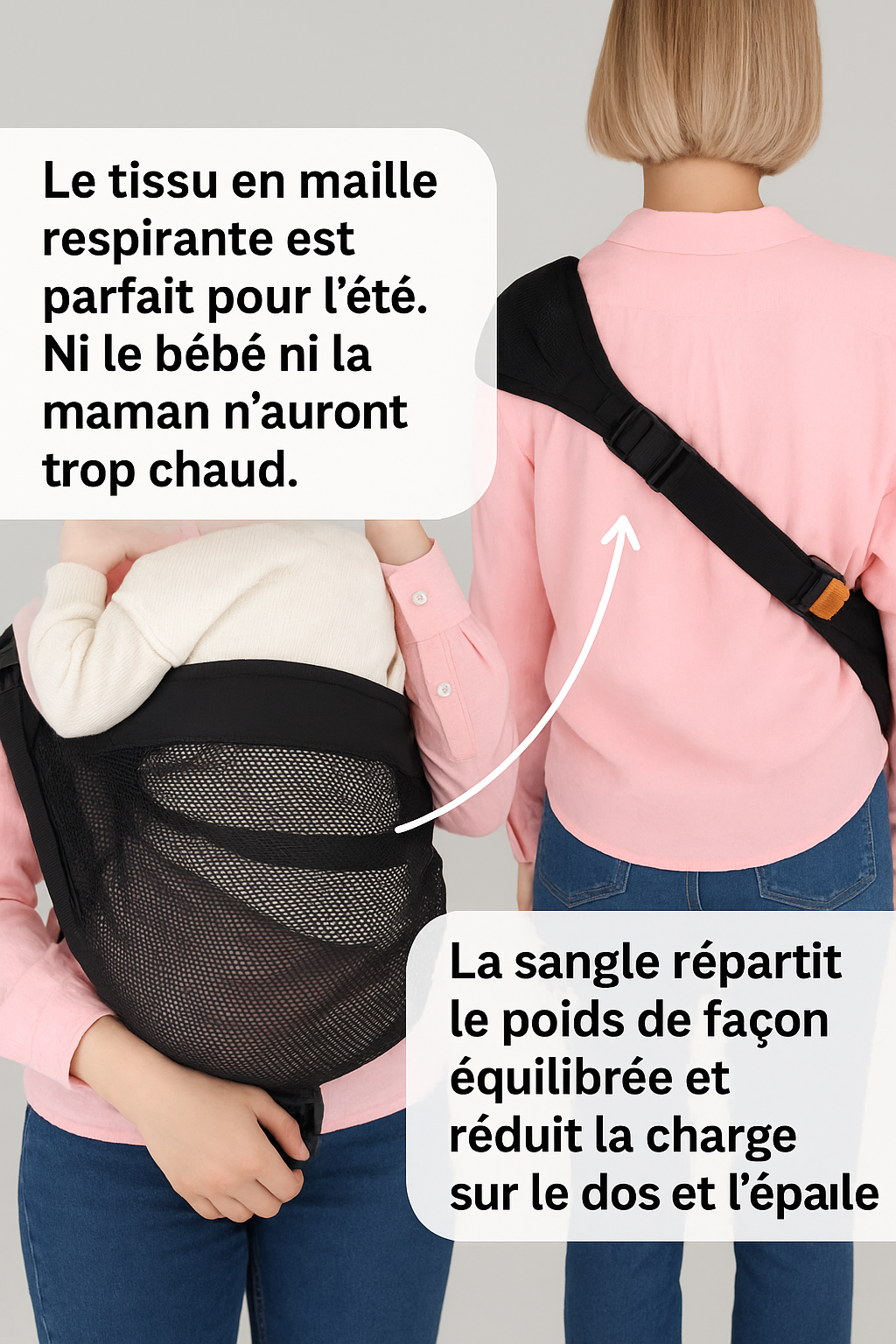 Porte-bébé adaptatif