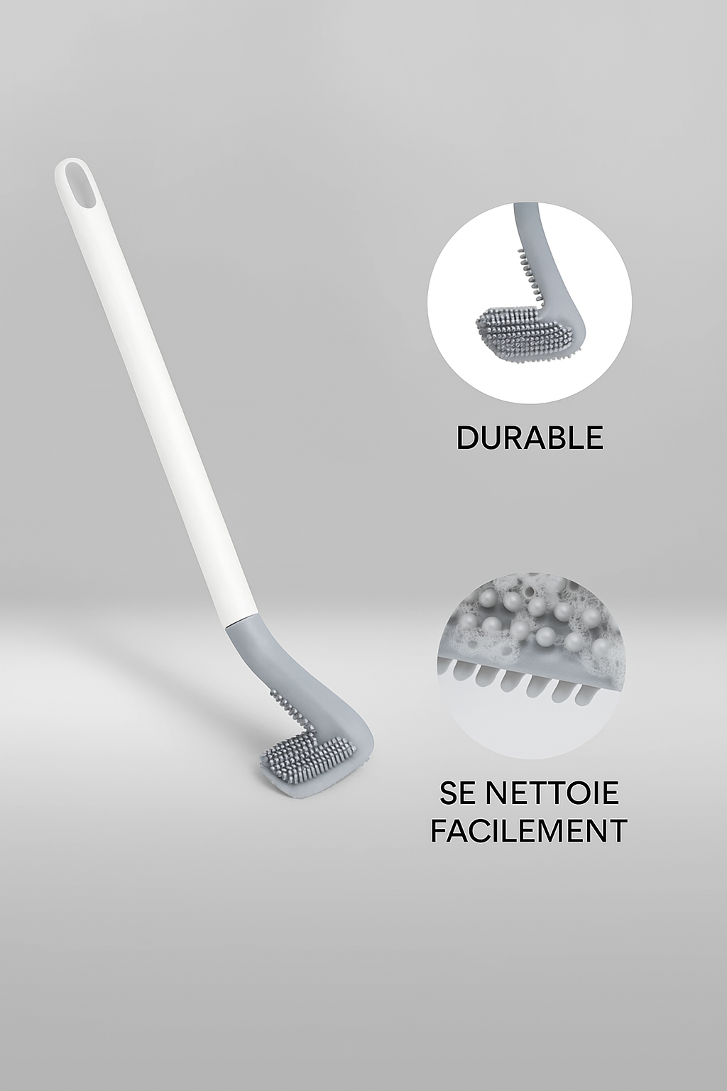 Brosse WC en silicone