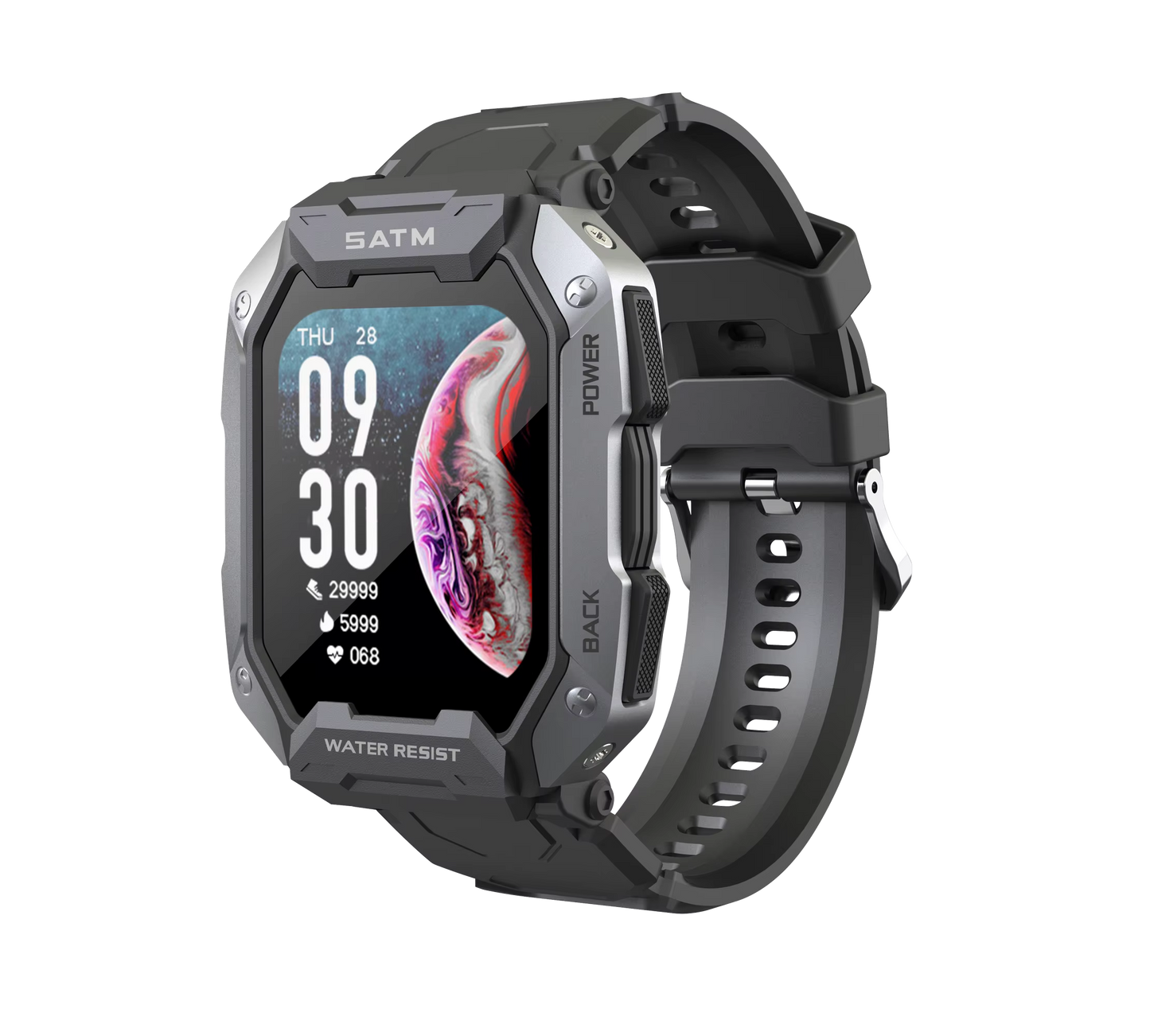 Montre Connectée Tactique Militaire – Ultra Résistante & Autonomie Longue Durée