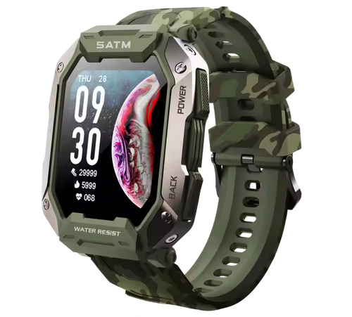 Montre Connectée Tactique Militaire – Ultra Résistante & Autonomie Longue Durée
