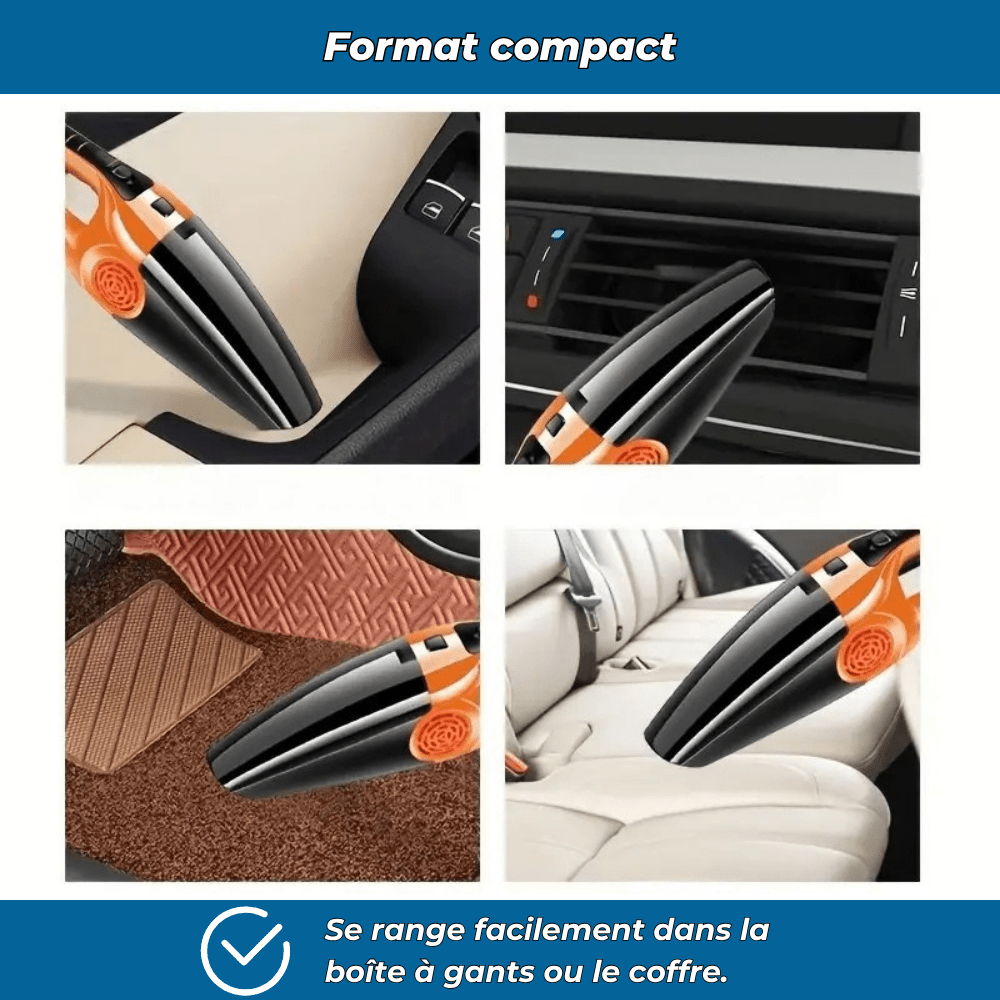 Aspirateur auto compact double usage - Rondor