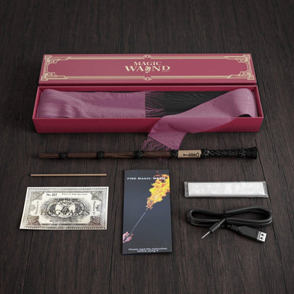 Baguette Magique À Effets De Flammes Pour Cosplay Et Spectacles De Magie - Rondor