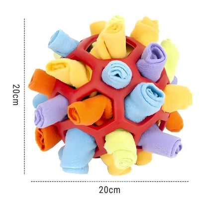 Balle à Renifler Interactive et Jouet à Friandises pour Chiens - Rondor