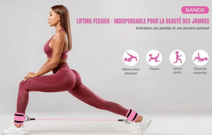 Bandes Élastiques Renforcement Fessiers & Jambes - Rondor