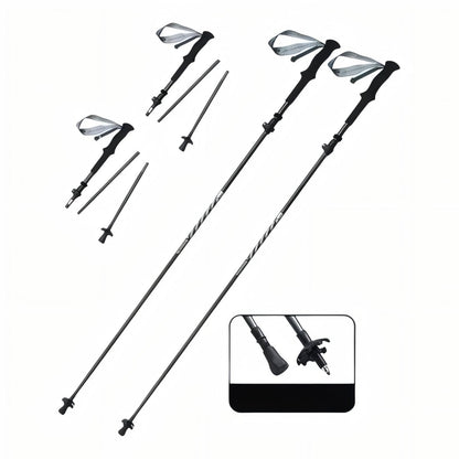 Bâton de Randonnée Pliable Carbone - Rondor