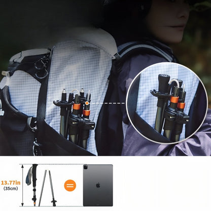 Bâton de Randonnée Pliable Carbone - Rondor