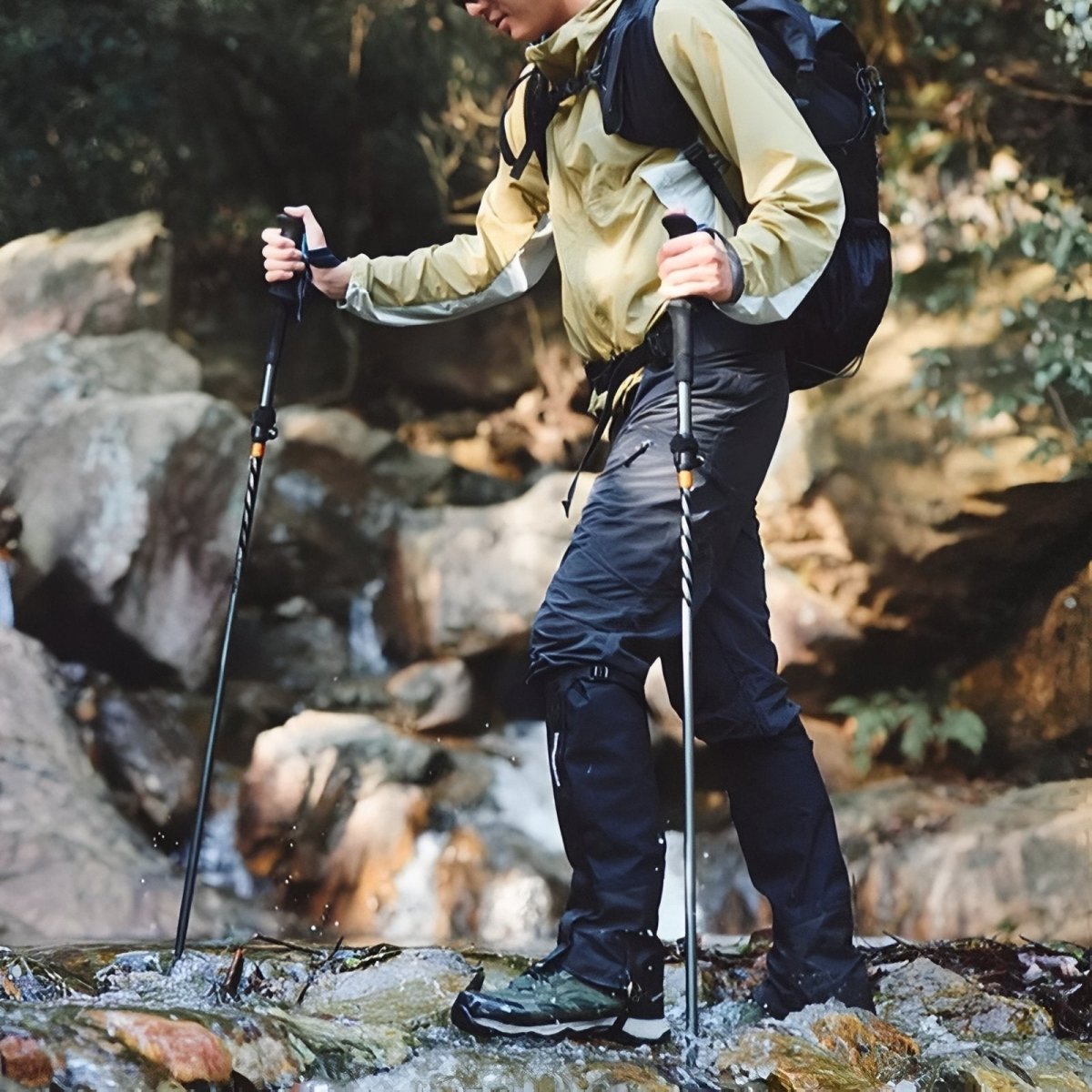 Bâton de Randonnée Pliable Carbone - Rondor