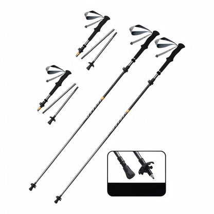 Bâton de Randonnée Pliable Carbone - Rondor