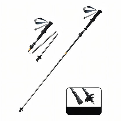 Bâton de Randonnée Pliable Carbone - Rondor