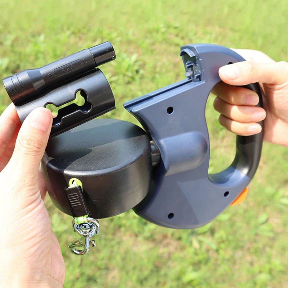 Bordeaux Duo | Laisse double pour chien 3 en 1 avec rotation 360° - Rondor