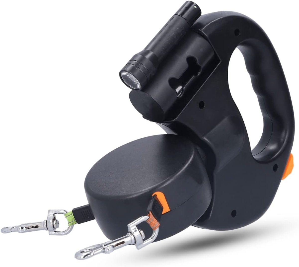 Bordeaux Duo | Laisse double pour chien 3 en 1 avec rotation 360° - Rondor