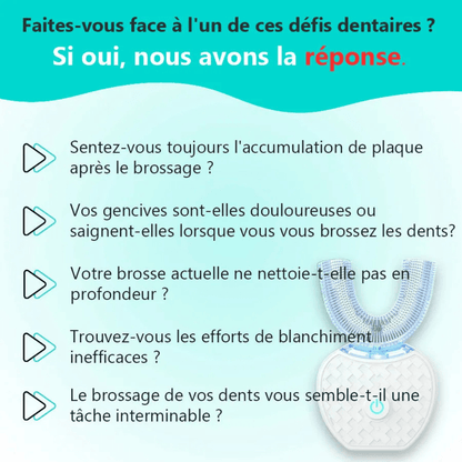 Brosse à dents automatique en U 360° - RONDOR - Rondor