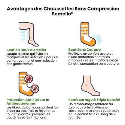 Chaussettes De Compression Sans Couture | Beige