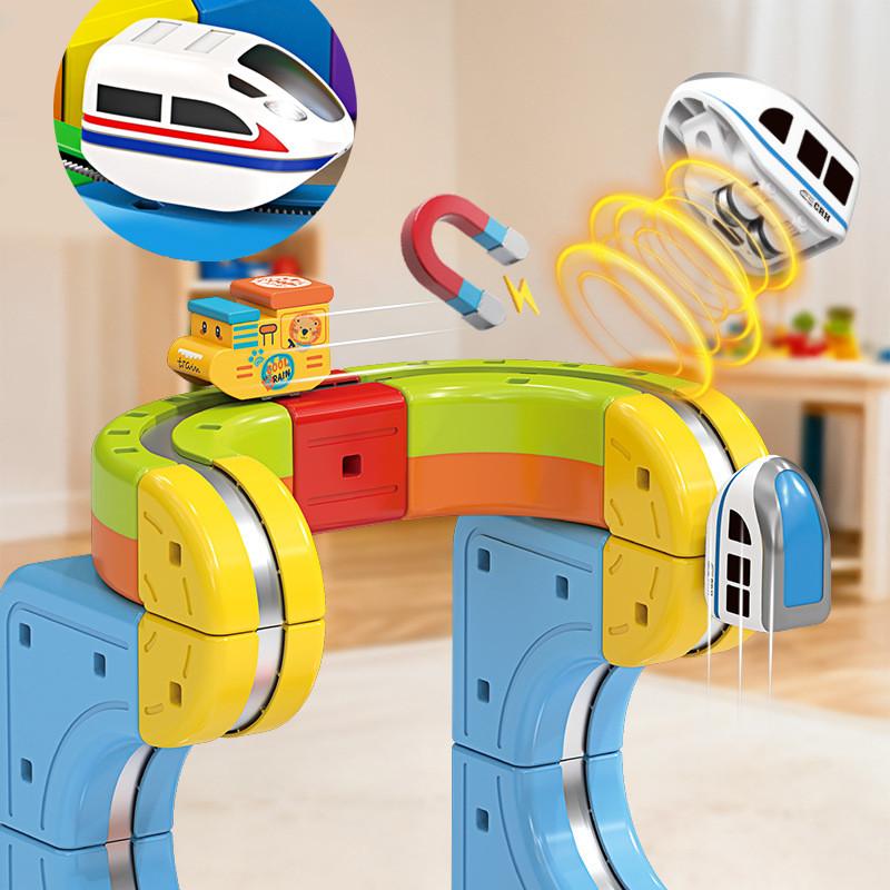 Circuit de Train Magnétique 3D – Jouet STEM Créatif & Éducatif pour Enfants | RONDOR - Rondor