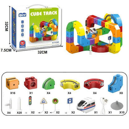 Circuit de Train Magnétique 3D – Jouet STEM Créatif & Éducatif pour Enfants | RONDOR - Rondor