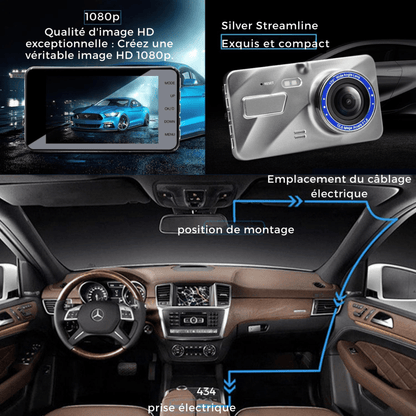 Dashcam Sans Fil 1080P - Vision Nocturne Avant et Arrière - Rondor