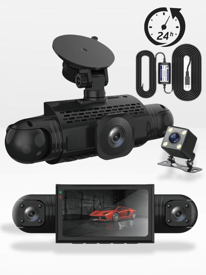 Dashcam Voiture 360°| DashGard Pro CX360 | Surveillance Totale® | RONDOR - Rondor