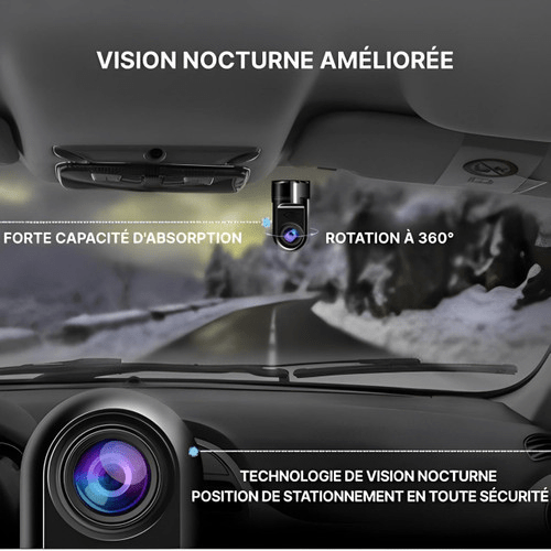 Dashcam Voiture - Surveillance IA et Assistance Conduite - Rondor
