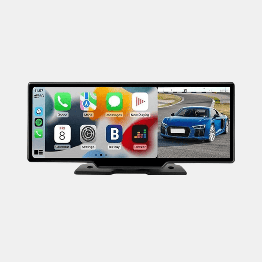 Écran Portable CarPlay & Android Auto 10.26 Pouces – Écran de Voiture HD avec Dashcam Intégrée - Rondor