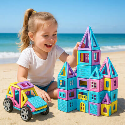 Jeu de construction magnétique - Jeu aimanté ChateauxReves™