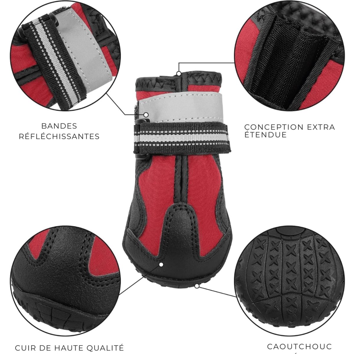 FlexPaw™ Chaussures de Protection Antidérapantes pour Chien - Rondor