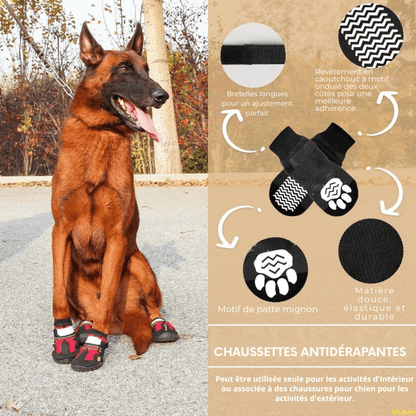 FlexPaw™ Chaussures de Protection Antidérapantes pour Chien - Rondor