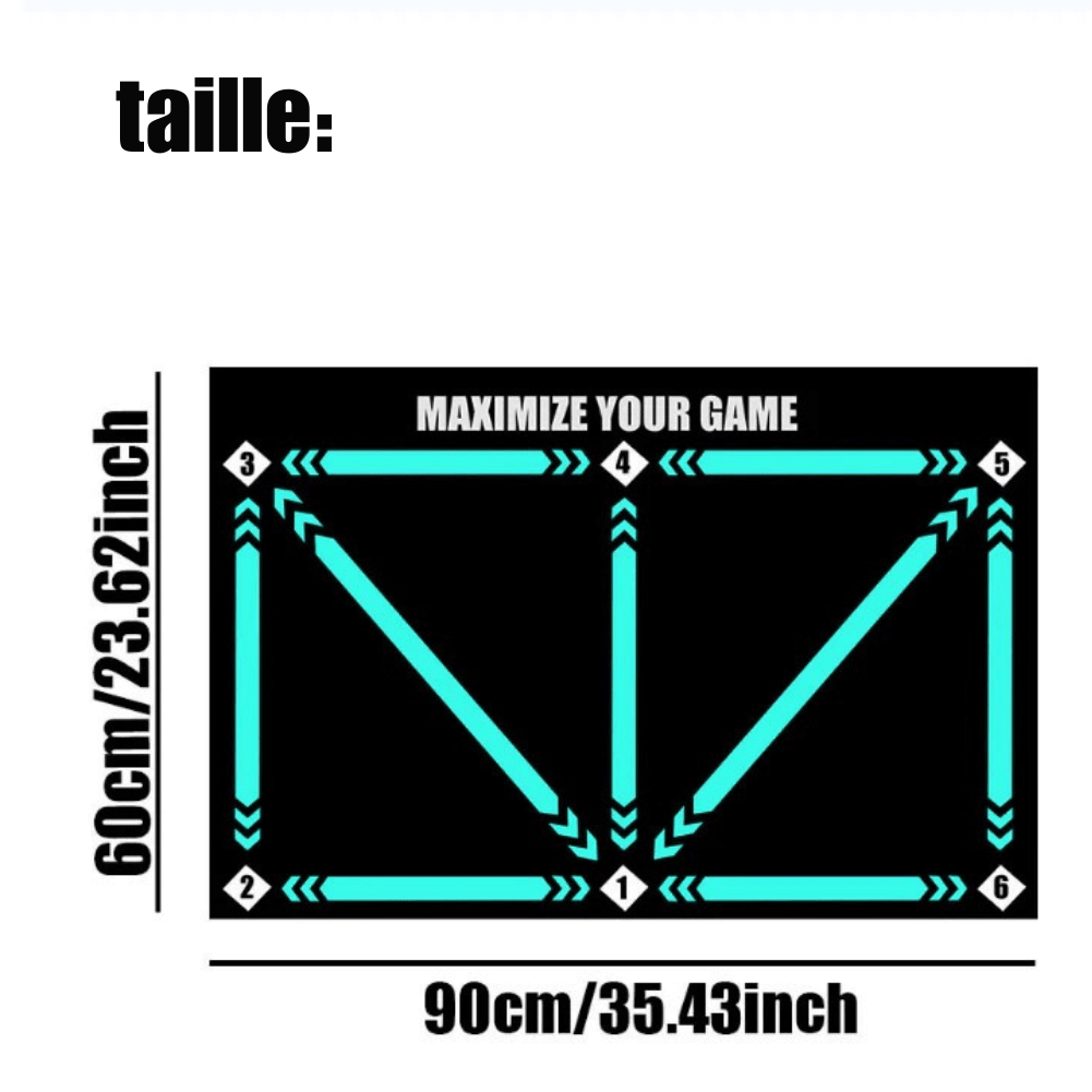 FootMaster – tapis d’entraînement de football antidérapant, idéal pour un entraînement efficace à domicile - Rondor