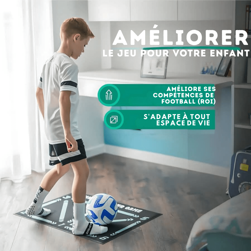 FootMaster – tapis d’entraînement de football antidérapant, idéal pour un entraînement efficace à domicile - Rondor