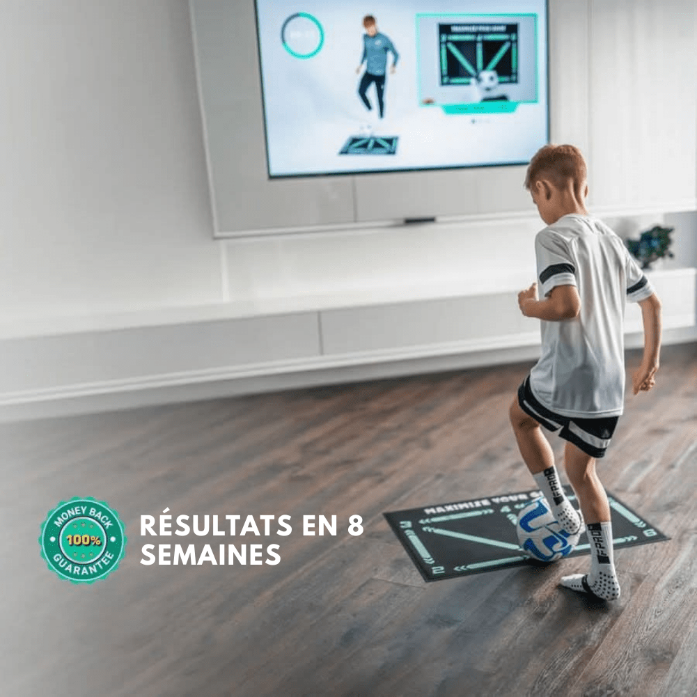 FootMaster – tapis d’entraînement de football antidérapant, idéal pour un entraînement efficace à domicile - Rondor