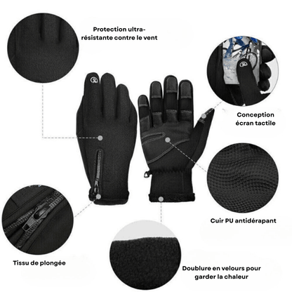 Gants chauffants pour hommes & femmes | Imperméables, tactiles & idéals pour le ski, le cyclisme & les activités hivernales - Rondor