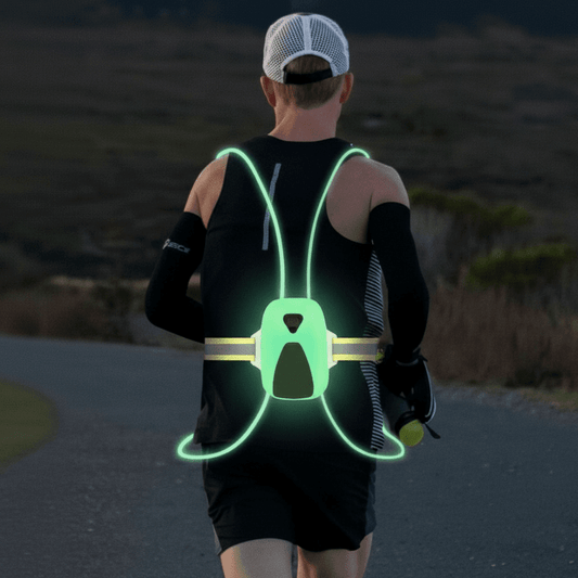 Gilet de sécurité lumineux ReflectGlow LED - Gilet lumineux ajustable pour le jogging et les activités de plein air - Rondor