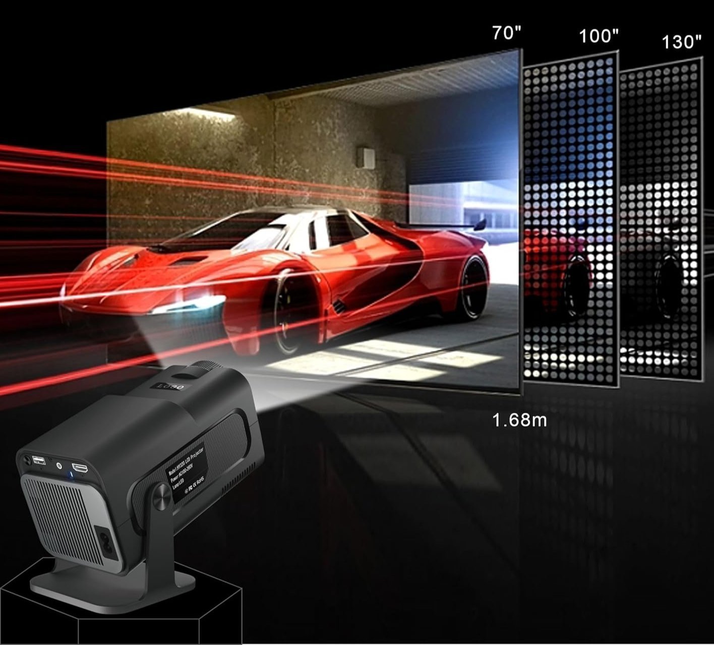 Sadoper™ Pro Vidéoprojecteur 4K