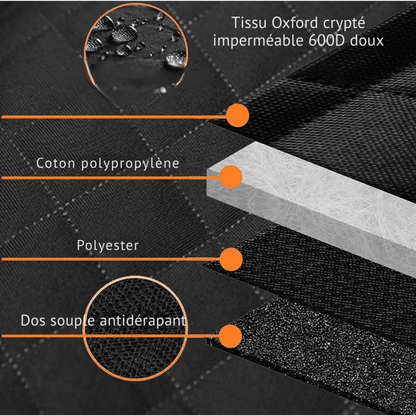 Housse de Protection de Siège Arrière de Voiture Impénétrable - Rondor