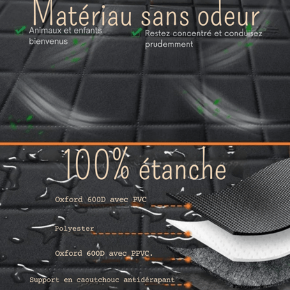 Housse de Protection de Siège Arrière de Voiture Impénétrable - Rondor