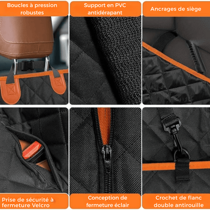 Housse de Protection de Siège Arrière de Voiture Impénétrable - Rondor