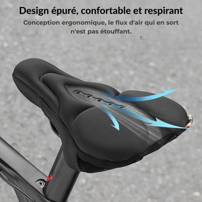 Housse de selle vélo anti - douleur – coussins silicone ergonomiques - Rondor