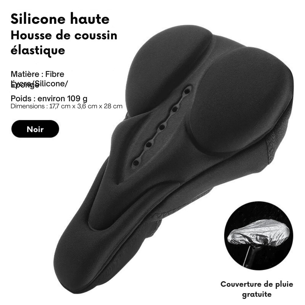 Housse de selle vélo anti - douleur – coussins silicone ergonomiques - Rondor