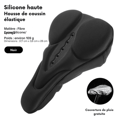 Housse de selle vélo anti - douleur – coussins silicone ergonomiques - Rondor