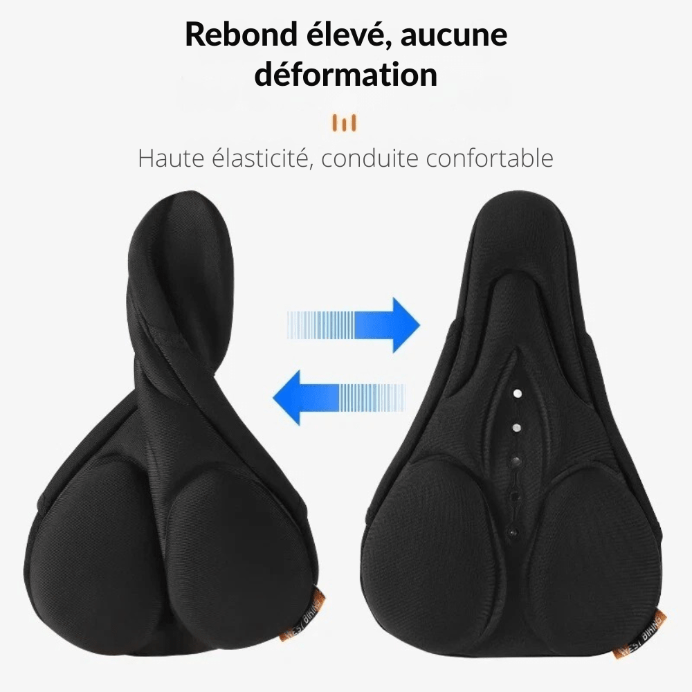 Housse de selle vélo anti - douleur – coussins silicone ergonomiques - Rondor