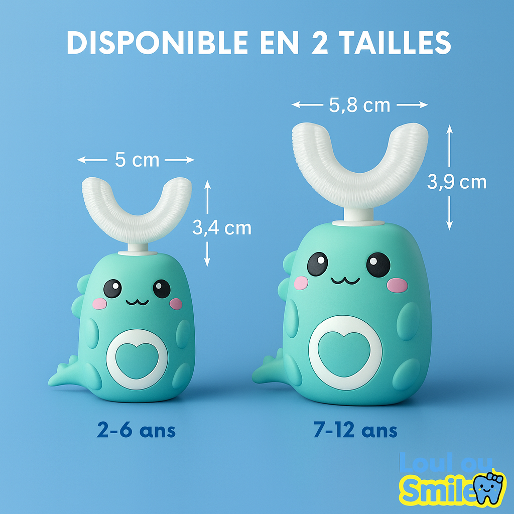 DinoBrosse™ – Brosse à dents 360° pour enfants