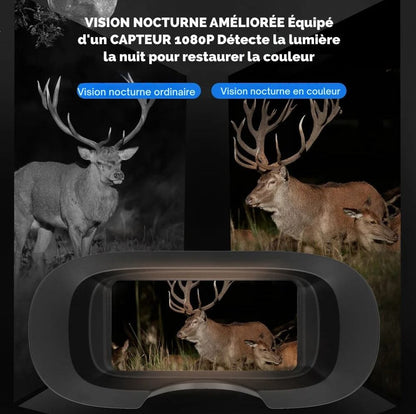 Jumelles Vision Nocturne HD 500m Militaire –Zoom 12x & Batterie Longue Durée - Rondor