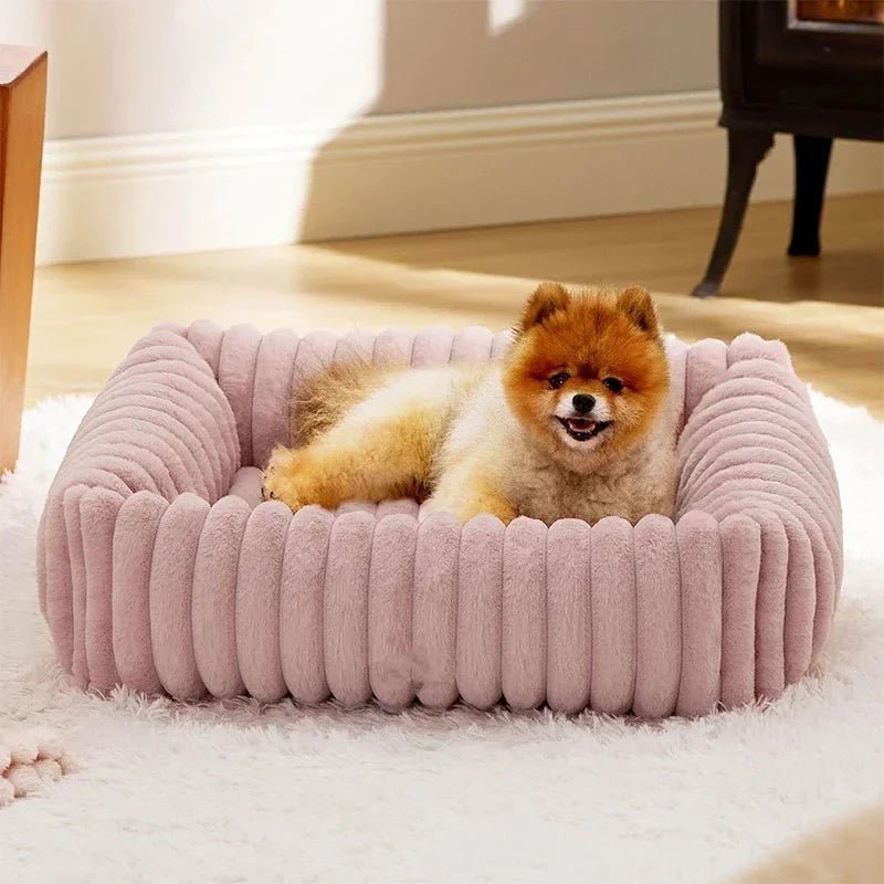 Lit rectangulaire en velours pour chien - Rondor