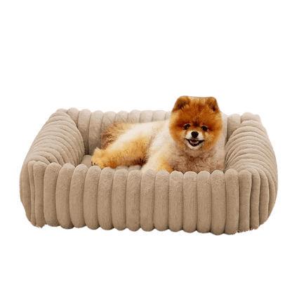 Lit rectangulaire en velours pour chien - Rondor