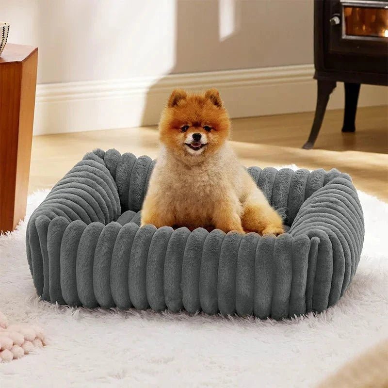 Lit rectangulaire en velours pour chien - Rondor