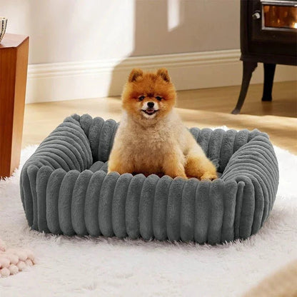 Lit rectangulaire en velours pour chien - Rondor